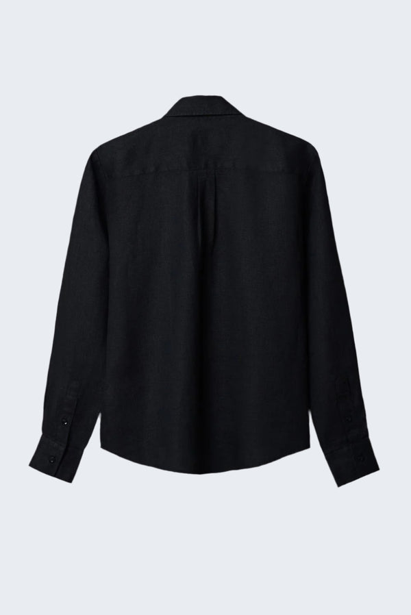 Chemise Femme Beatrice Sport Lin Noir