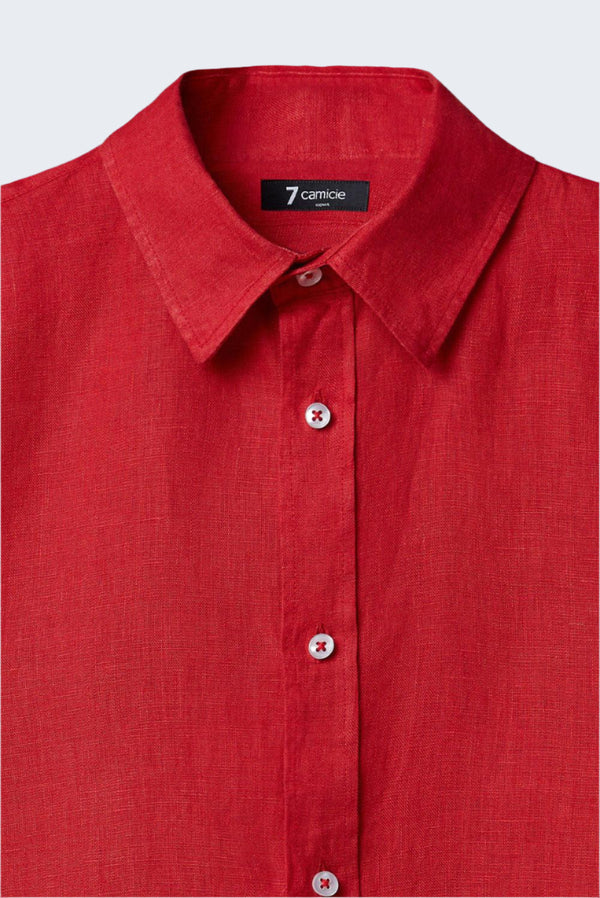 Chemise Femme Beatrice Sport Lin Rouge