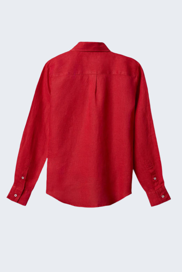 Chemise Femme Beatrice Sport Lin Rouge