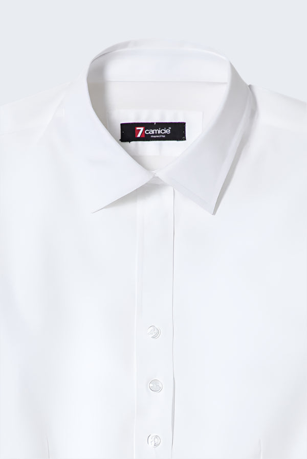 Camicia Donna Linda Popelin Stretch Bianco