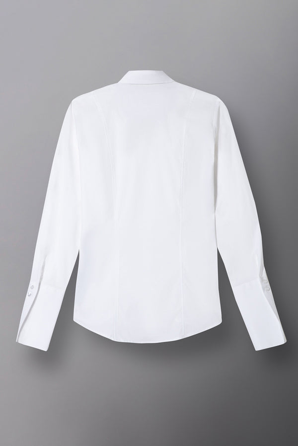Linda Essential Poplin Stretch Women Shirt White