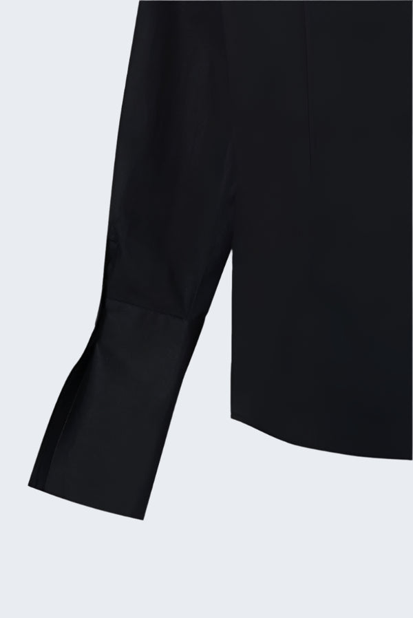 Camisa Mujer Linda Popelin Stretch Negro