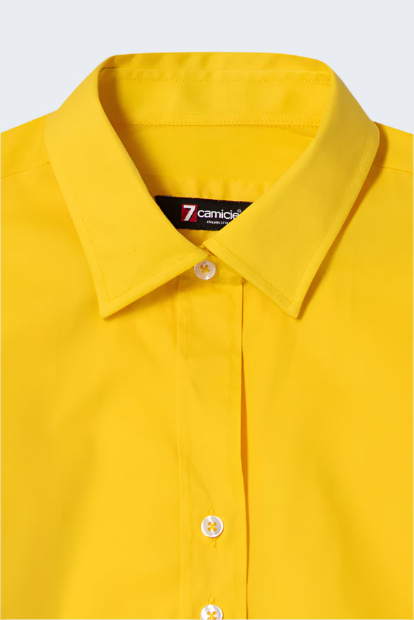 Camisa Mujer Linda Popelin Stretch Amarillo