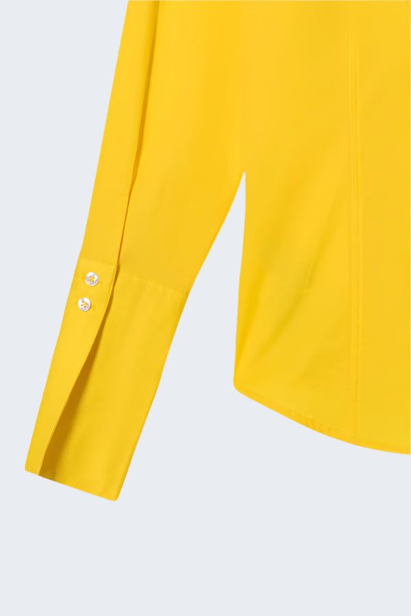 Camisa Mujer Linda Popelin Stretch Amarillo