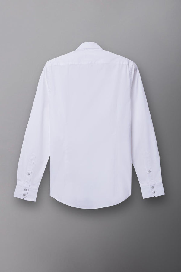Camicia Uomo Claudio Sport Popelin Stretch Bianco