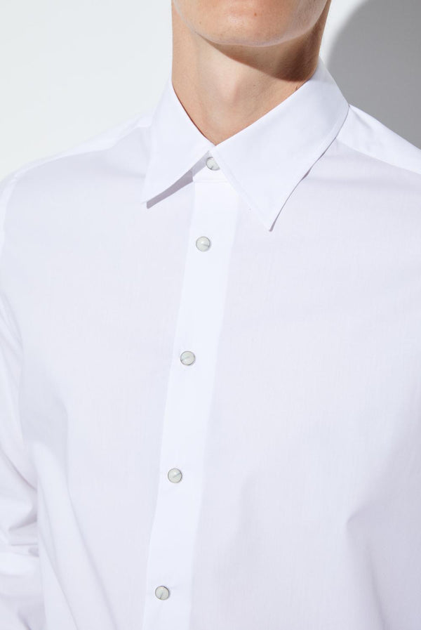 Camicia Uomo Claudio Sport Popelin Stretch Bianco