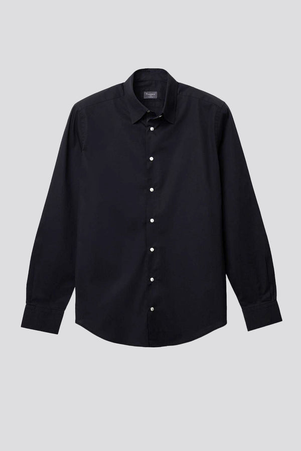 Camicia Uomo Claudio Sport Popelin Stretch Nero