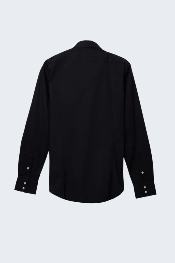Camicia Uomo Claudio Sport Popelin Stretch Nero