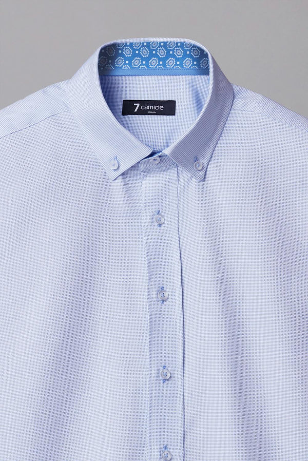 Camicia Uomo Leonardo Sport Armaturato Celeste