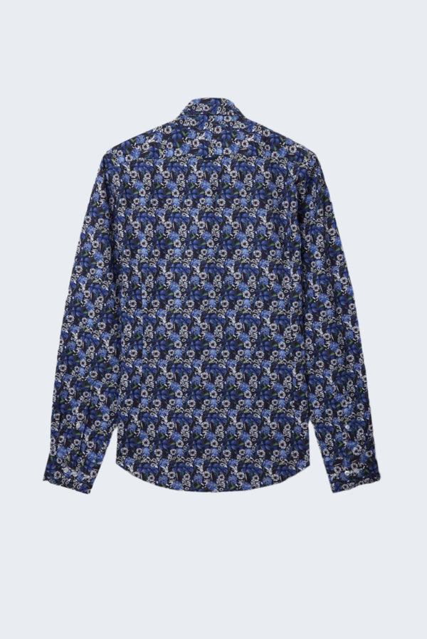 Leonardo Sport Poplin Man Shirt Blue White