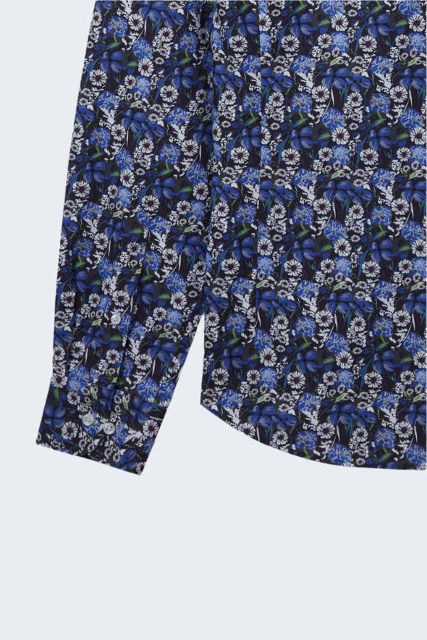 Leonardo Sport Poplin Man Shirt Blue White