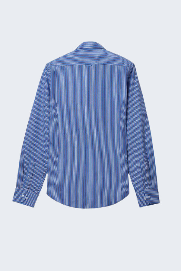 Camisa Hombre Leonardo Sport Popelin Azul Claro Azul