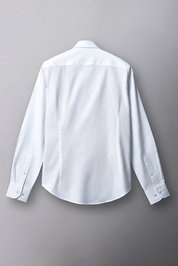 Camicia Uomo Leonardo Sport Popelin Stretch Bianco