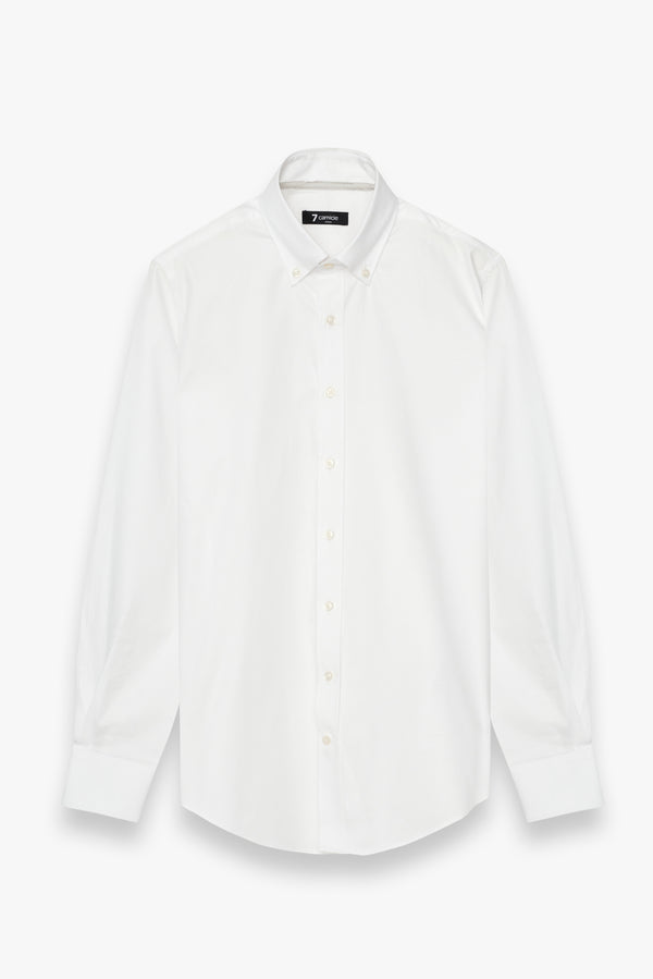 Camisa Hombre Leonardo Sport Jacquard Blanco