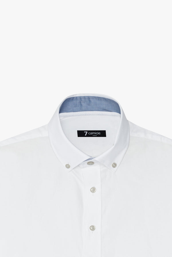 Camicia Uomo Leonardo Sport Oxford Bianco