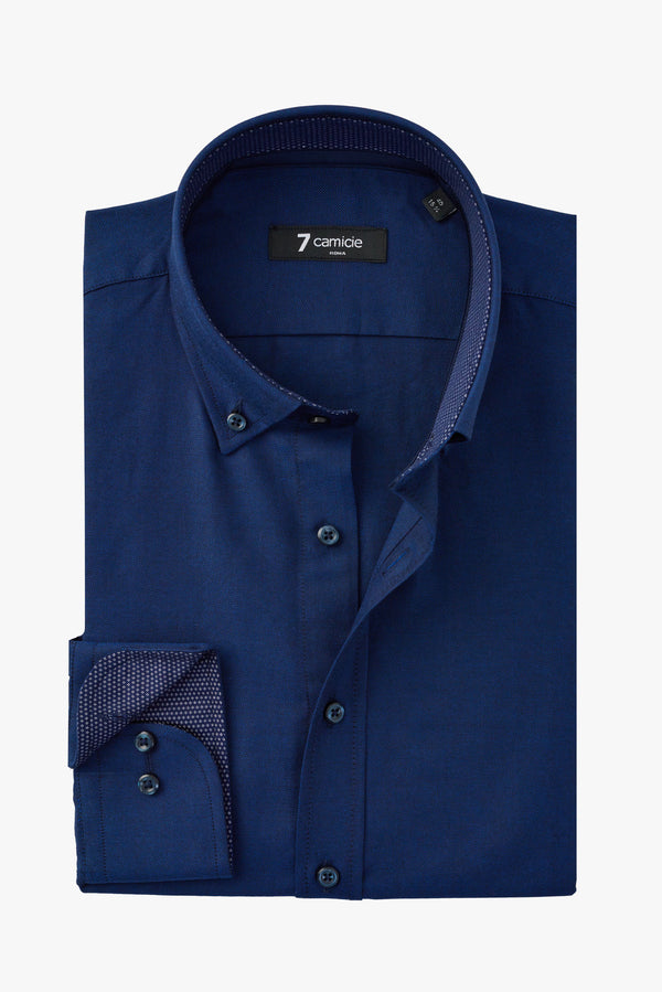 Leonardo Sport Herren Hemd Oxford Blau