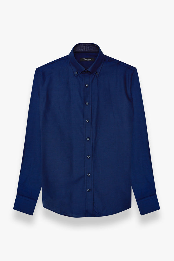 Camicia Uomo Leonardo Sport Oxford Blu