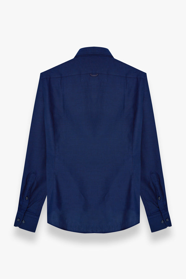 Leonardo Sport Herren Hemd Oxford Blau