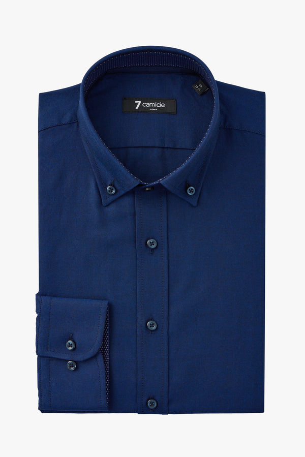 Leonardo Sport Herren Hemd Oxford Blau