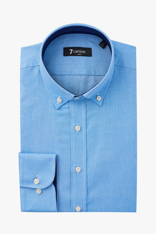 Camicia Uomo Leonardo Sport Oxford Blu