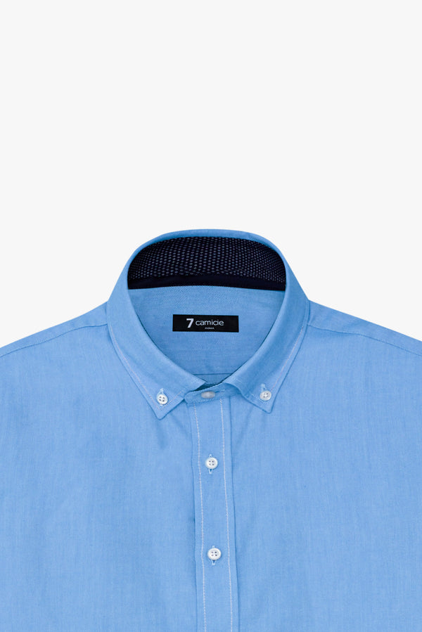 Camicia Uomo Leonardo Sport Oxford Blu