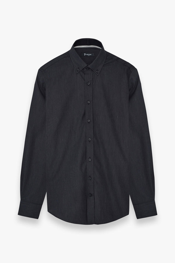 Chemise Homme Leonardo Sport Popelin Noir Blanc