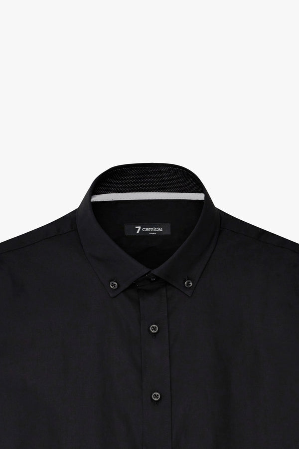 Leonardo Sport Poplin Stretch Man Shirt Black