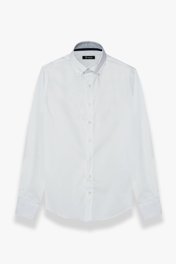 Camicia Uomo Leonardo Sport Satin Bianco