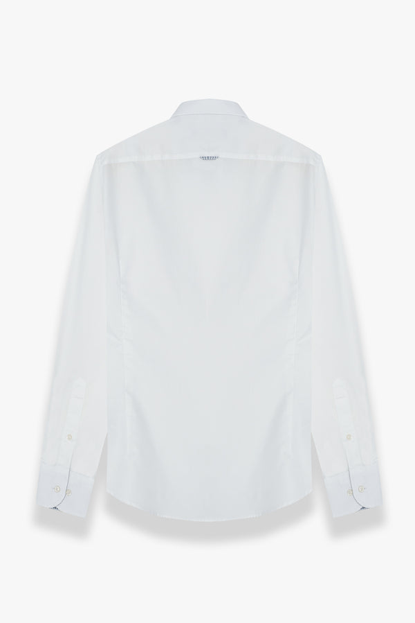 Camicia Uomo Leonardo Sport Satin Bianco
