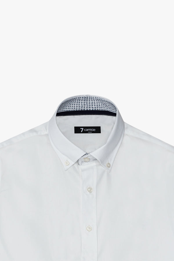 Camisa Hombre Leonardo Sport Satin Blanco