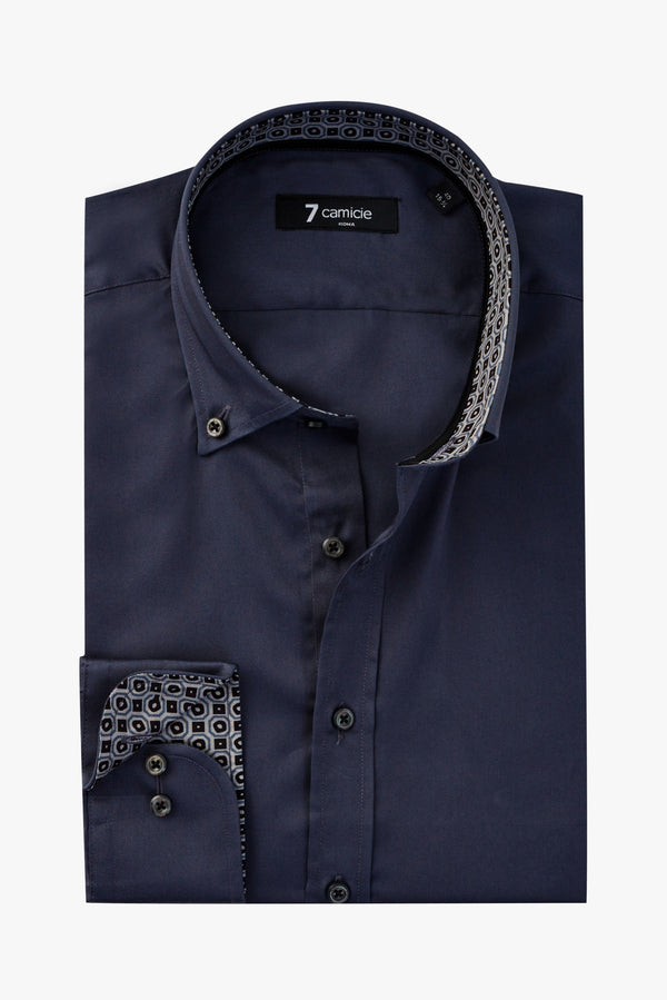 Leonardo Sport Satin Man Shirt Grey