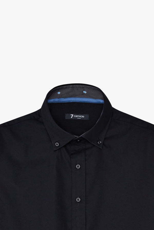 Camisa Hombre Leonardo Sport Satin Negro