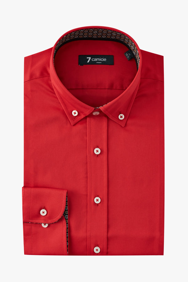 Leonardo Sport Satin Man Shirt Red