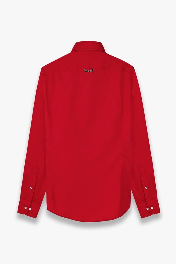 Leonardo Sport Satin Man Shirt Red