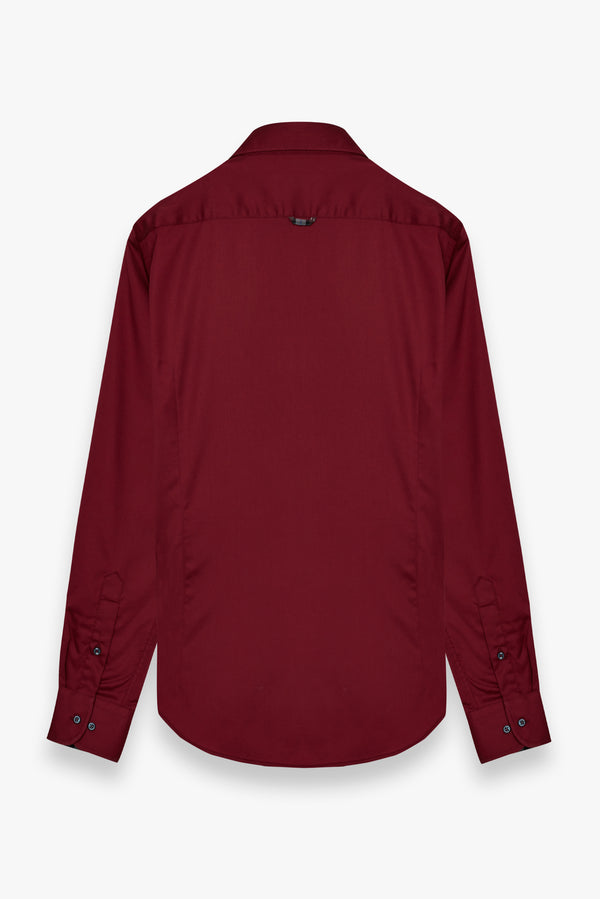 Camicia Uomo Leonardo Sport Satin Rosso