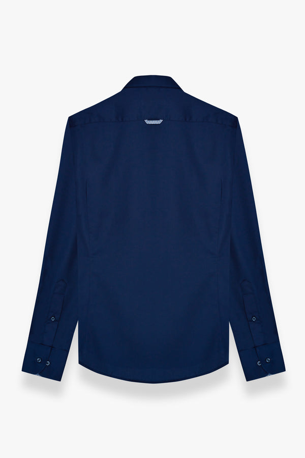 Leonardo Sport Satin Man Shirt Blue