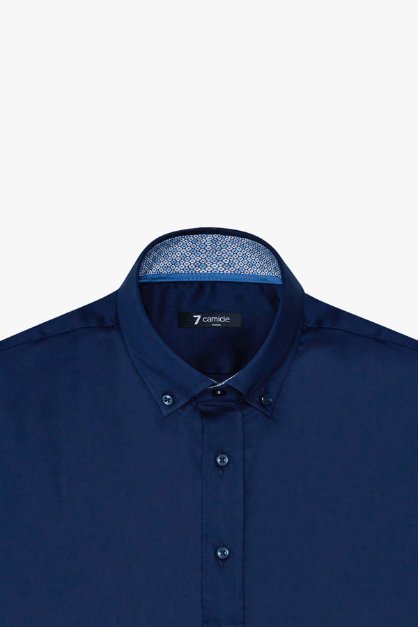 Leonardo Sport Satin Man Shirt Blue