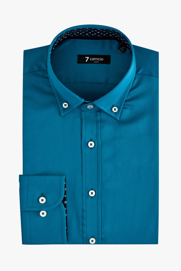 Leonardo Sport Herren Hemd Satin Grun