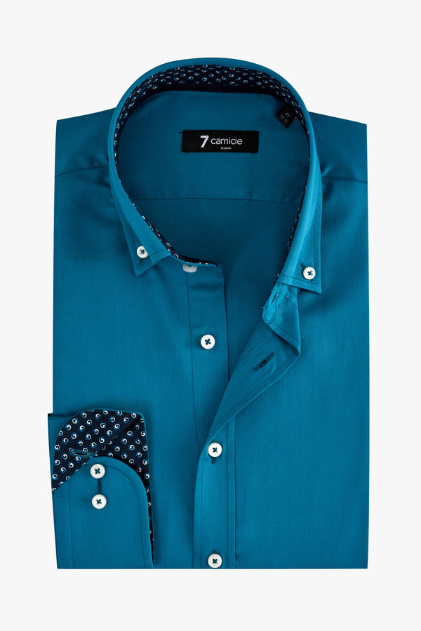Leonardo Sport Herren Hemd Satin Grun