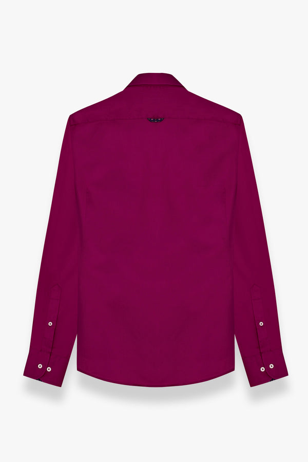 Leonardo Sport Satin Man Shirt Purple