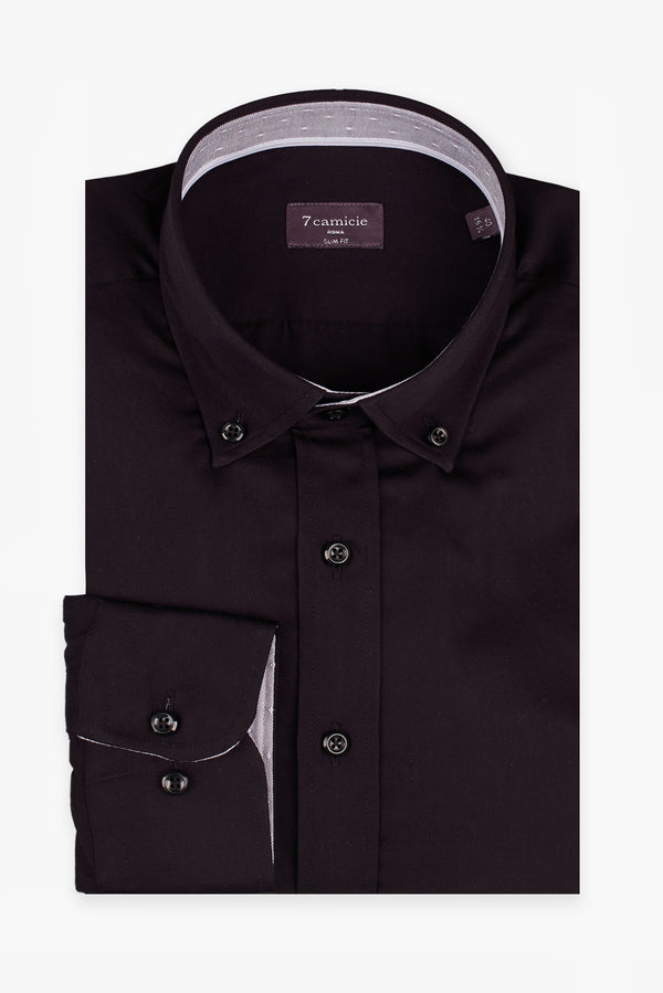 Leonardo Sport Herren Hemd Satin Schwarz