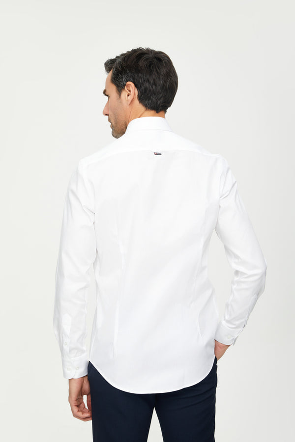 Chemise Homme Leonardo Coton Blanc