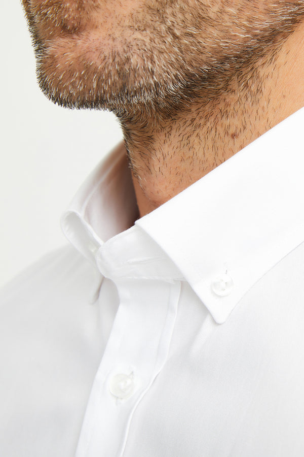 Chemise Homme Leonardo Coton Blanc