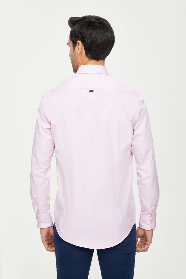 Camicia Uomo Leonardo Cotone Rosa