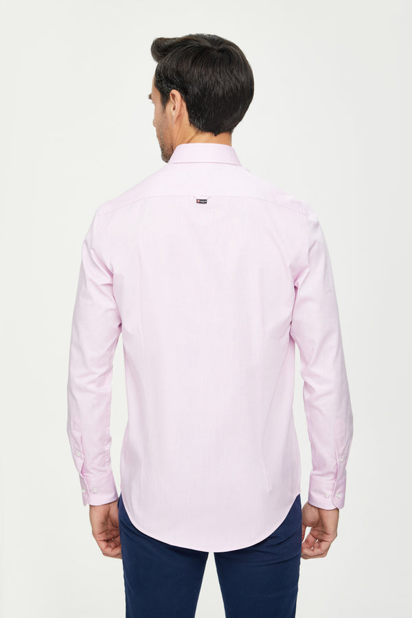 Leonardo Essentials Cotton Man Shirt Pink