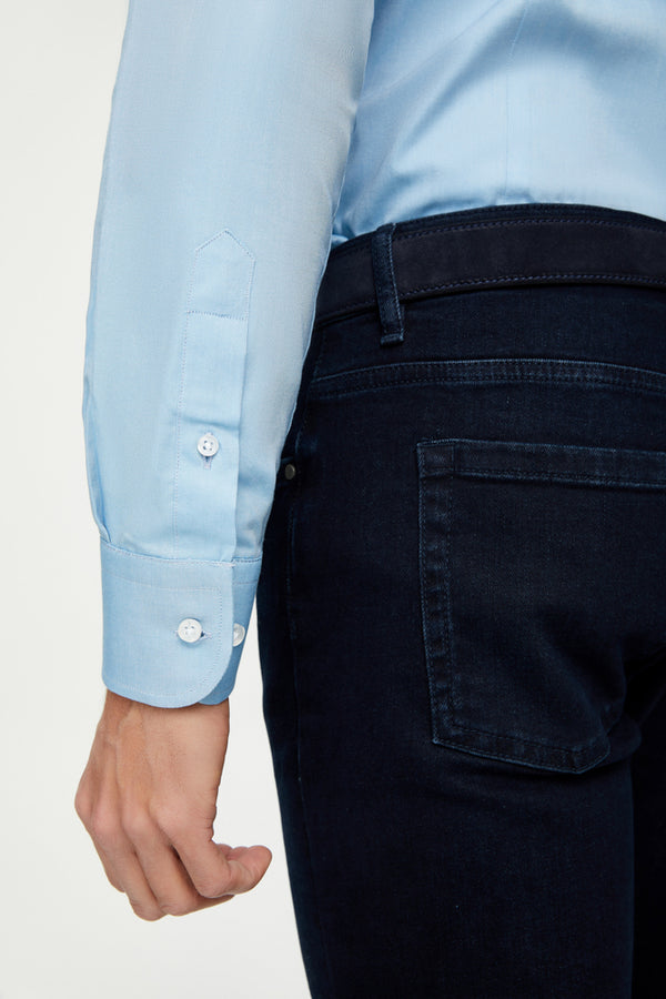 Leonardo Essentials Cotton Man Shirt Light Blue
