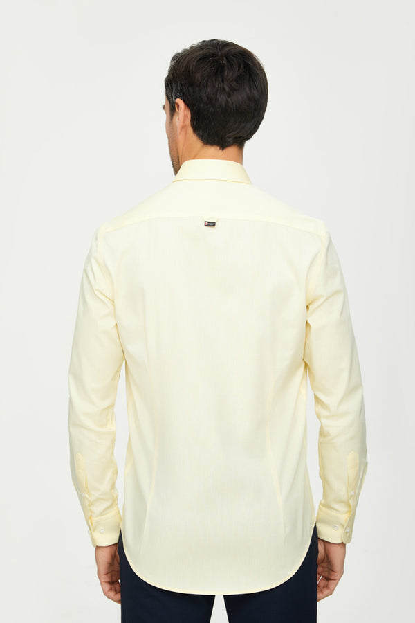 Chemise Homme Leonardo Coton Jaune