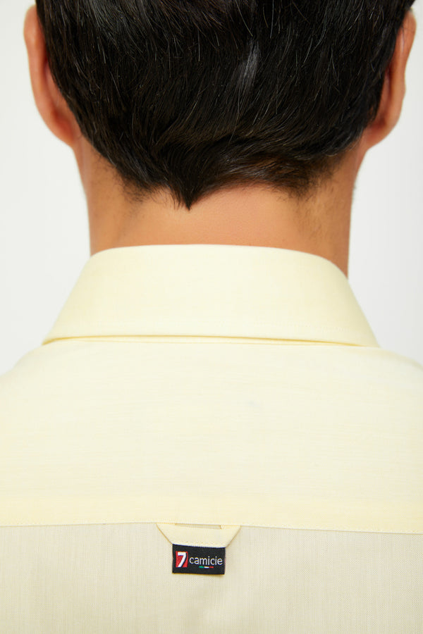 Chemise Homme Leonardo Coton Jaune