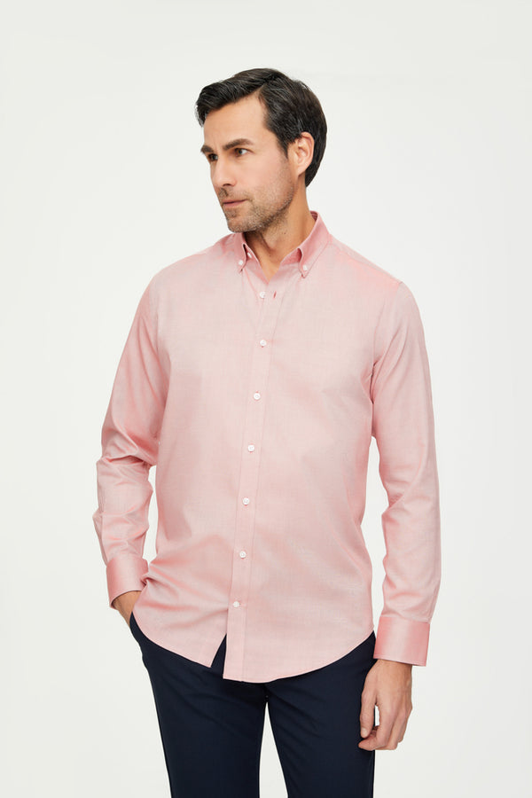 Chemise Homme Leonardo Coton Orange
