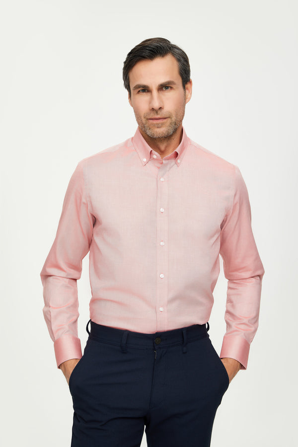 Chemise Homme Leonardo Coton Orange